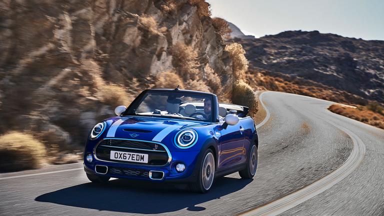 2024 Mini Cooper in blue.